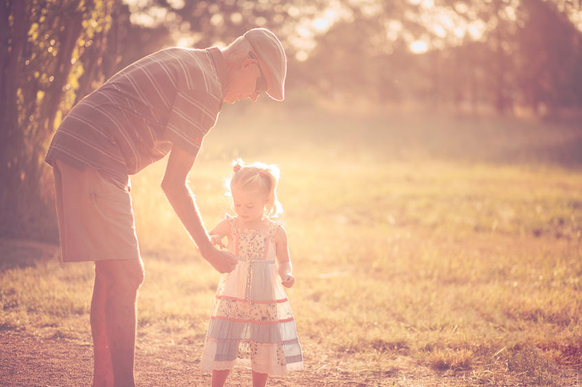 49700193 - grandfather and grandchild