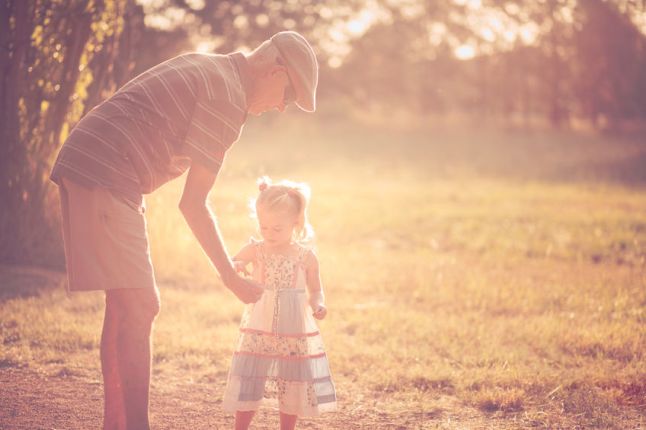 49700193 - grandfather and grandchild